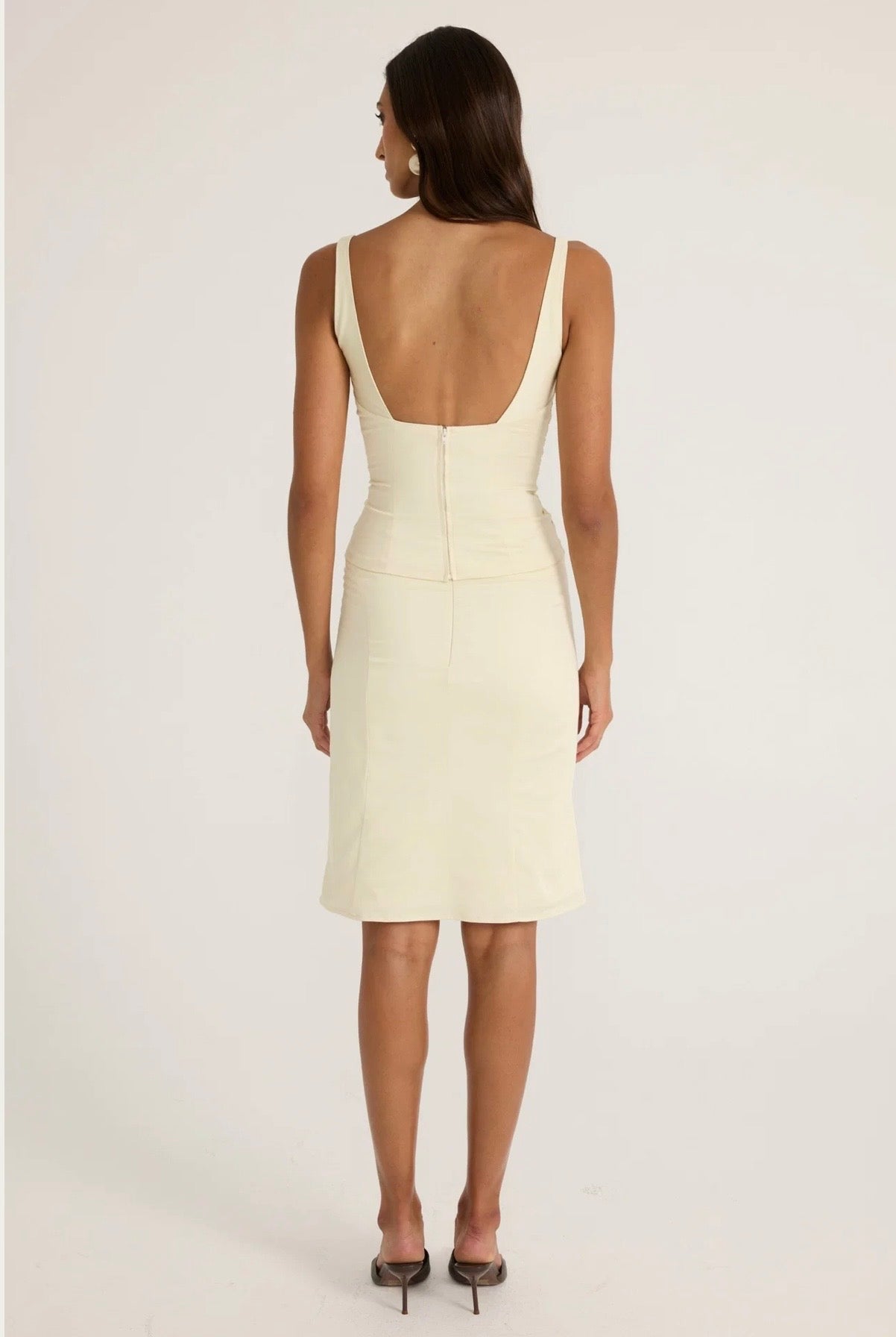 Ance Gria Atlein Set in Cream Back View