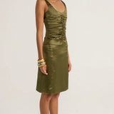 Ance Gria Atlein Set in Olive Side View