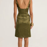 Ance Gria Atlein Set in Olive Back View