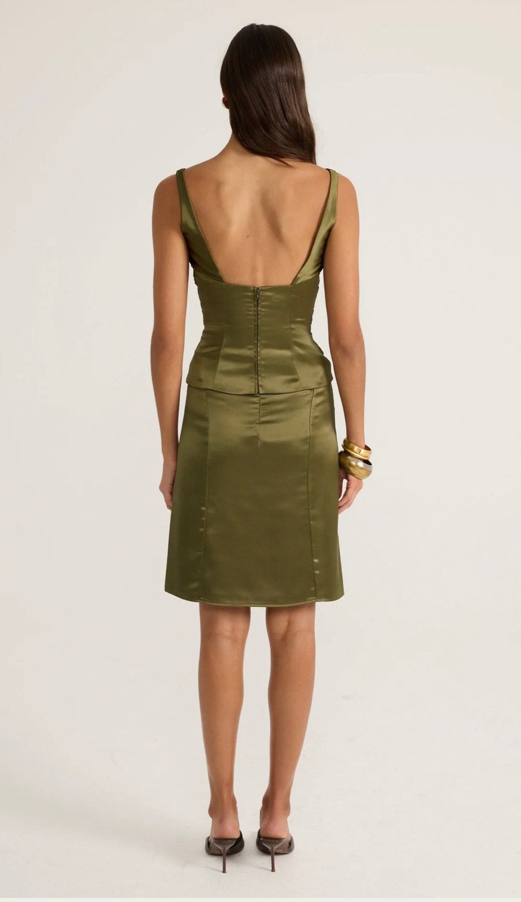 Ance Gria Atlein Set in Olive Back View