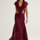 Ance Gria Clover Set in Burgandy