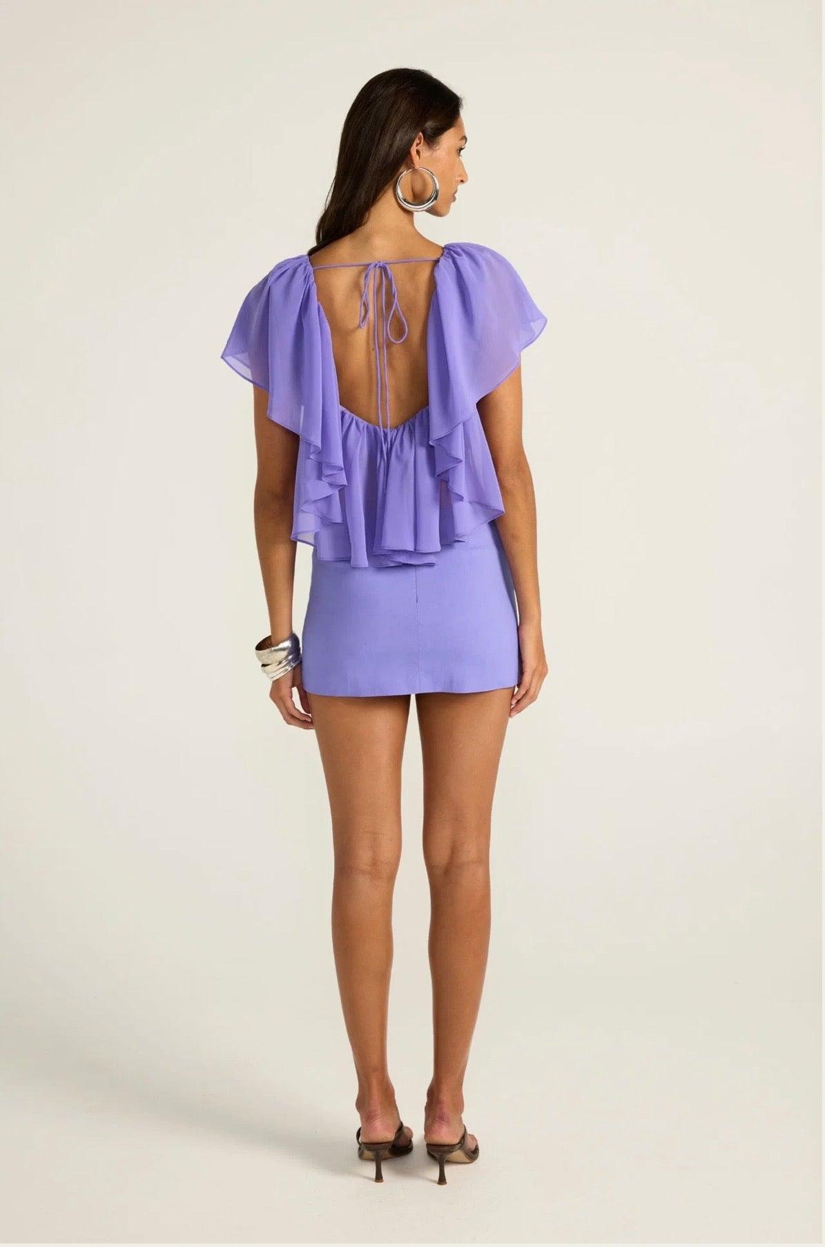 Ance Gria Clover Set in Periwinkle Back View