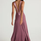 Ance Gria Rosa Gown in Mauve