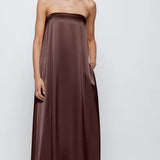 Anna Quan Delfina Dress in Shaved Chocolate
