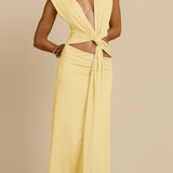 Arcina Ori Jade Dress in Lemon