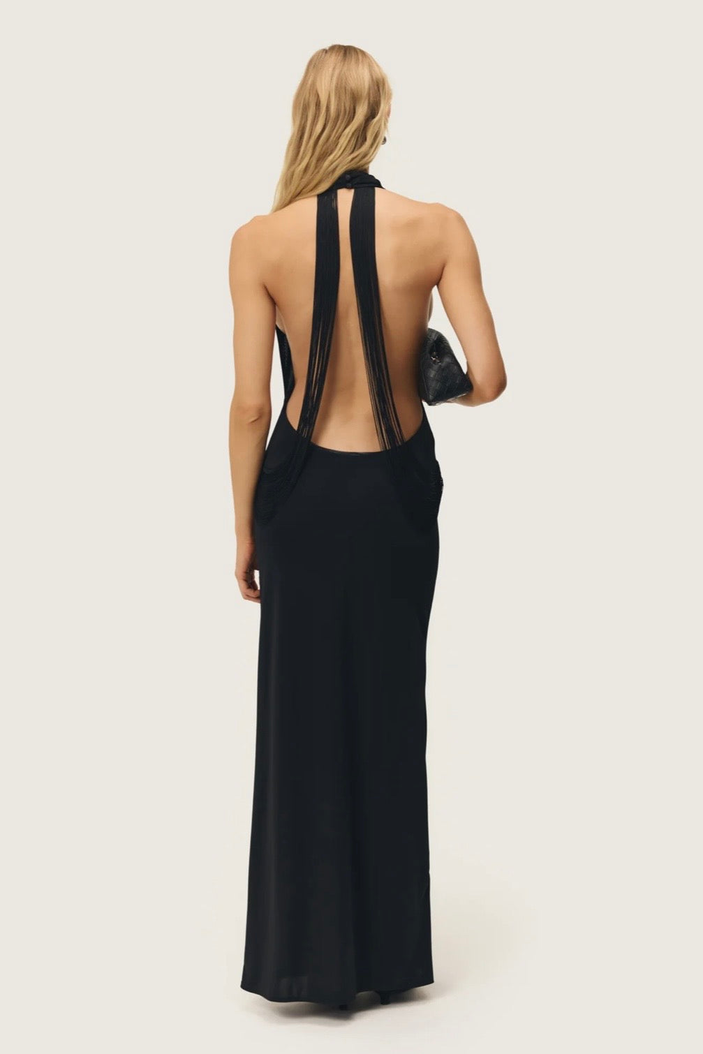 Arcina Ori Jean Dress in Black Back View