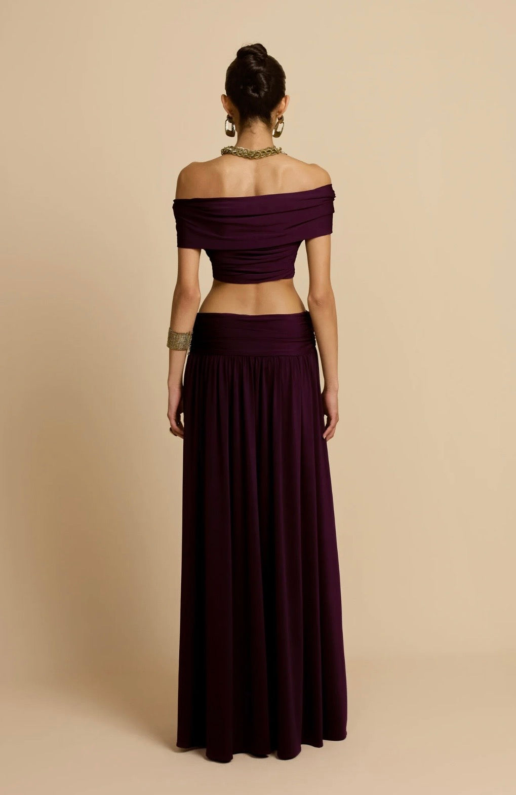 Arcina Ori Alessia Set in Plum Back View