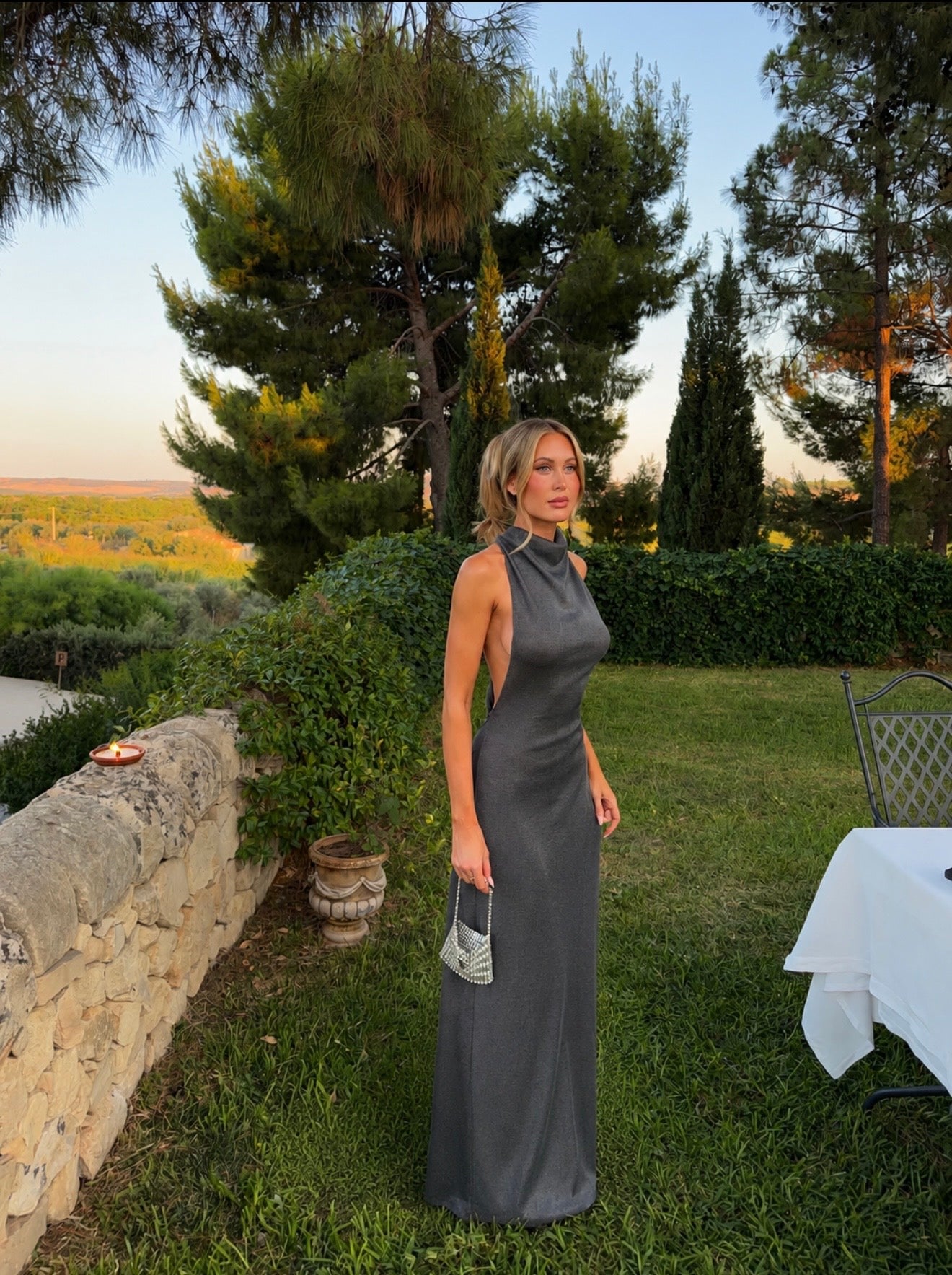 Arcina Ori Romy Dress in Chrome Metallic