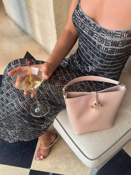 Arcina Ori Stevie Dress in Chrome Close Up