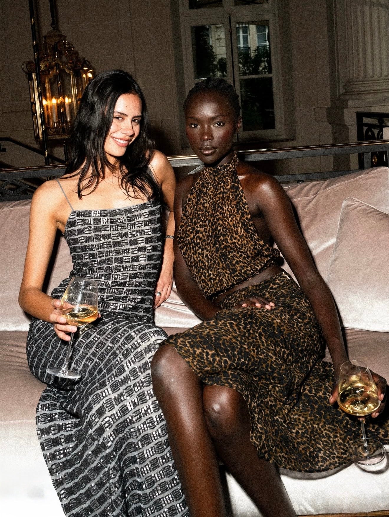 Arcina Ori Stevie Dress in Chrome Modelled Indoors
