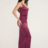 Ance Gria Atlein Gown in Plum