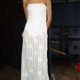 Bec and Bridge Amelie Strapless Dress in Ivory