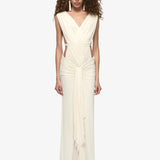 Bec and Bridge Anaya V Maxi Dress Buttercream