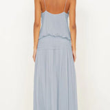 Bec and Bridge Camille Blouson Dress in Cloud Blue