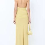 Bec and Bridge Cassis Drape Maxi Dress