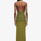 Bec and Bridge Cassis Drape Maxi Dress in Fern
