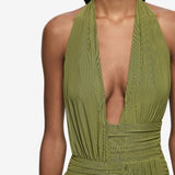 Bec and Bridge Cassis Drape Maxi Dress in Fern
