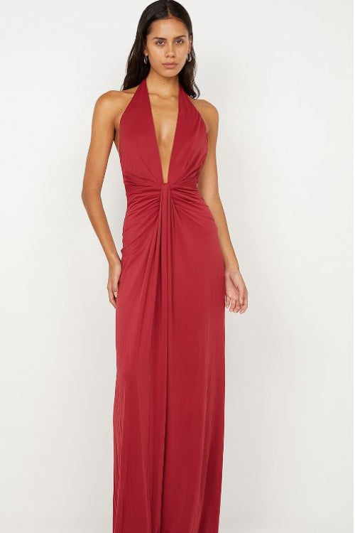 Bec and Bridge Susie Plunge Maxi Dress Front View