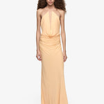 Bec and Bridge Celia Keyhole Maxi Dress in Sherbert Front View