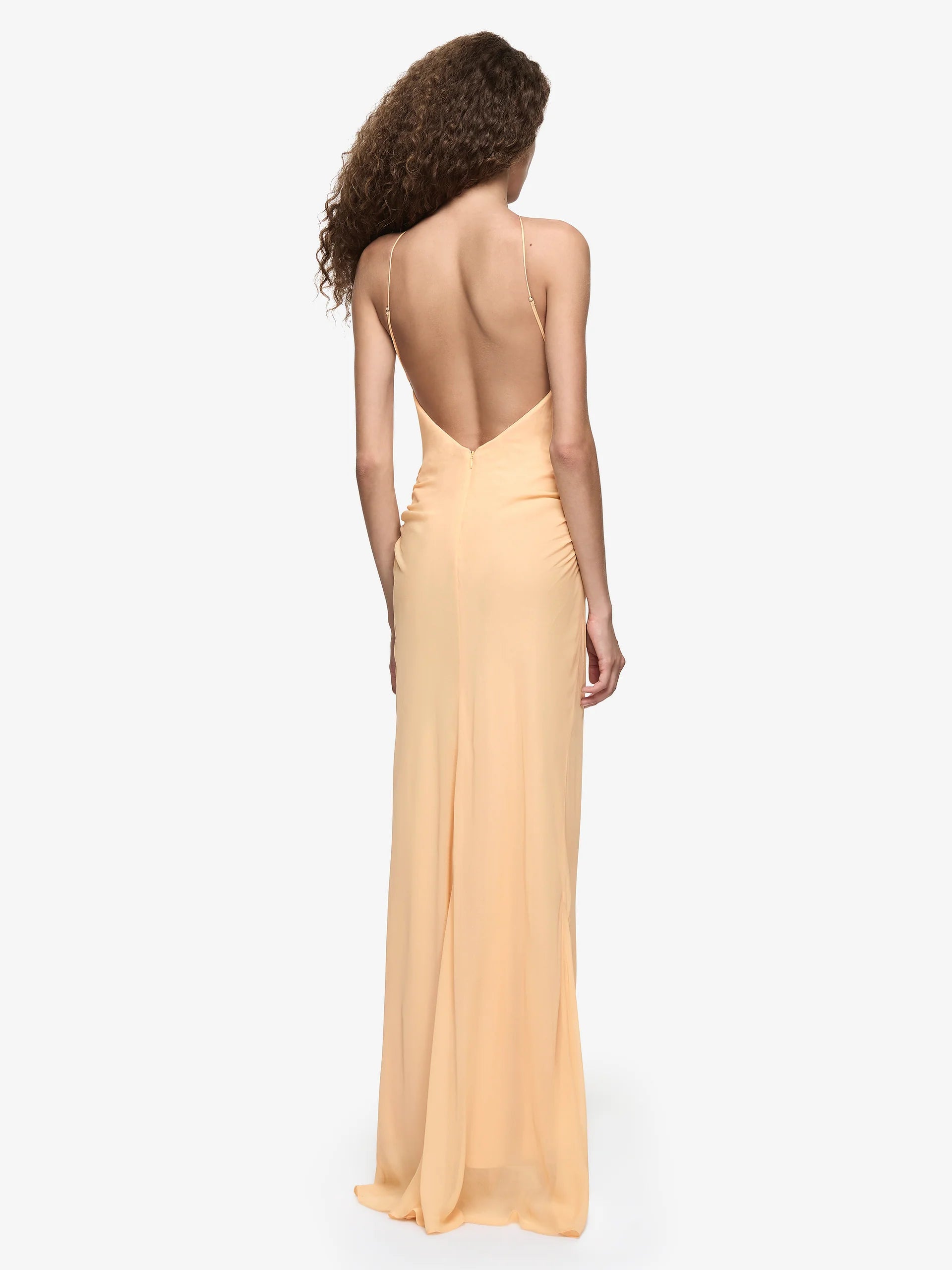 Bec and Bridge Celia Keyhole Maxi Dress in Sherbert Back View