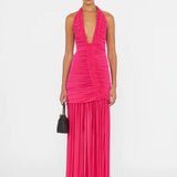 Christopher Esber Orion Gown in Fuschia