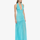 Christopher Esber Orion Gown in Cyan