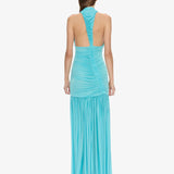 Christopher Esber Orion Gown in Cyan