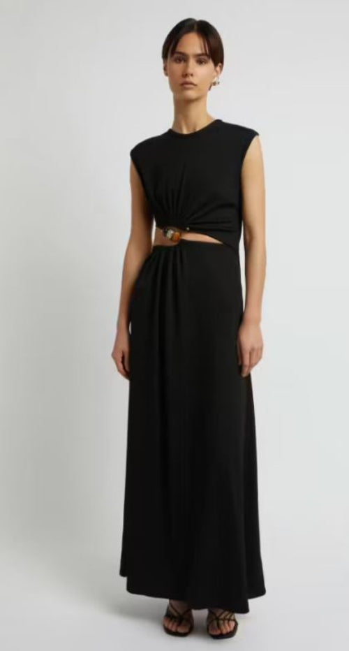 Christopher Esber Ruched Quartz Abacus Dress Front View