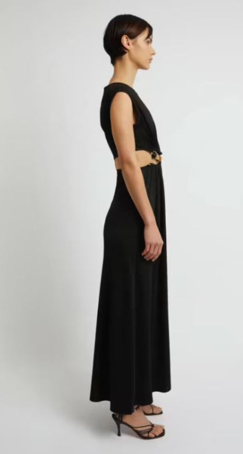 Christopher Esber Ruched Quartz Abacus Dress Side View