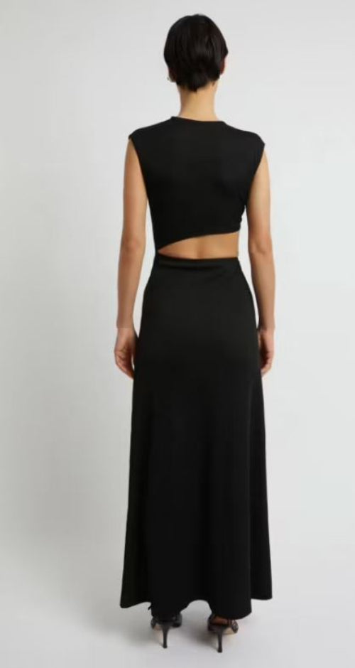 Christopher Esber Ruched Quartz Abacus Dress Back View