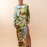 Alemais Toucan Tango Silk Midi Dress