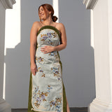 Alemais Odessa Embroidered Midi Dress