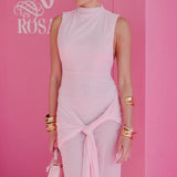 Effie Kats Roza Maxi Dress in Petal Pink