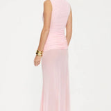 Effie Kats Roza Maxi Dress in Petal Pink
