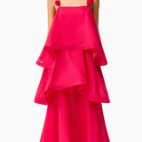 Elliatt Thalia Tieried Gown in Pink