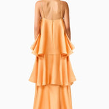 Elliatt Tilly Tiered Maxi Dress in Orange