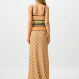 With Harper Lu Mesh Gold Stripe Set