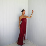 Deconduarte Venus Dress in Wine
