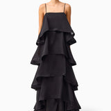 Elliatt Tilly 5 Tiered Maxi Dress in Black