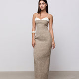 Odd Muse Tweed Contrast Detail Midi Dress