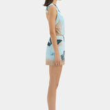 Sir Serene Mini Dress in Blue Floral
