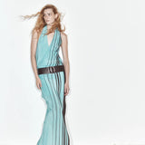 Sir Rioja Halter Scarf Maxi Dress