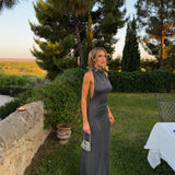 Arcina Ori Romy Dress in Chrome Metallic