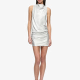 Bec and Bridge Juna High Neck Mini in Silver