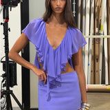 Ance Gria Clover Set in Periwinkle