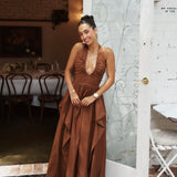 Manning Cartell Provence Halter Dress in Cognac