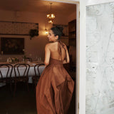 Manning Cartell Provence Halter Dress in Cognac