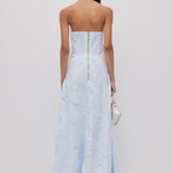 Aje Wave Gown in Pastel Blue