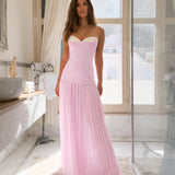 Jefre Sei Nicolette Gown in Baby Pink