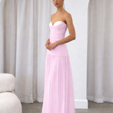 Jefre Sei Nicolette Gown in Baby Pink